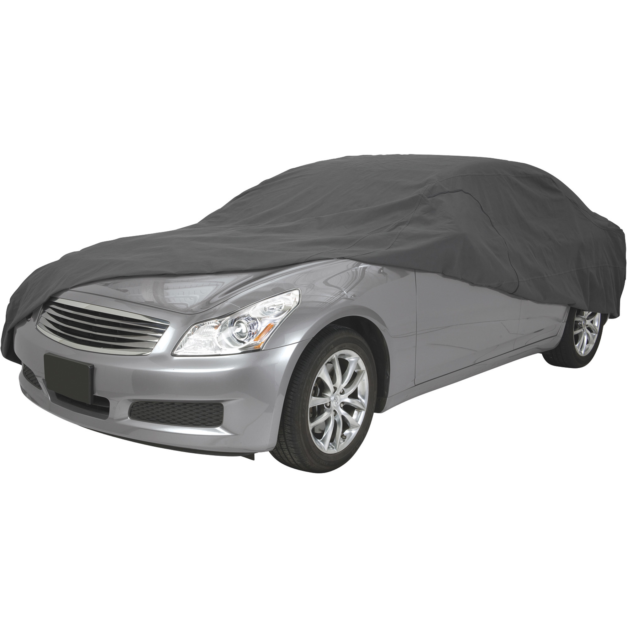 Classic Accessories OverDrive PolyPro 3 Heavy-Duty Car Cover, Fits Mid-Size Sedans 176in.-190in.L, Model# 10-013-251001-00